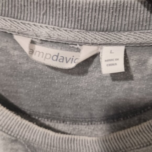 CampDavid Boca Grande Gasparilla Island Long Grey Distressed Sweatshirt Large - Picture 2 of 3